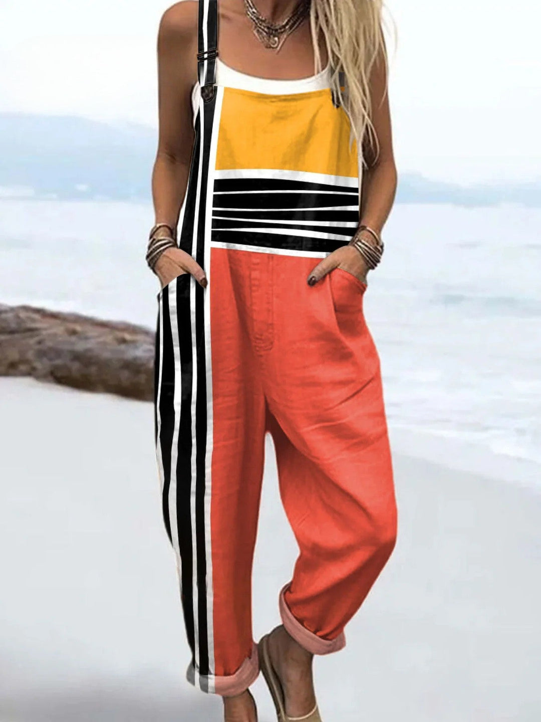 Vintage Colorful Jumpsuit