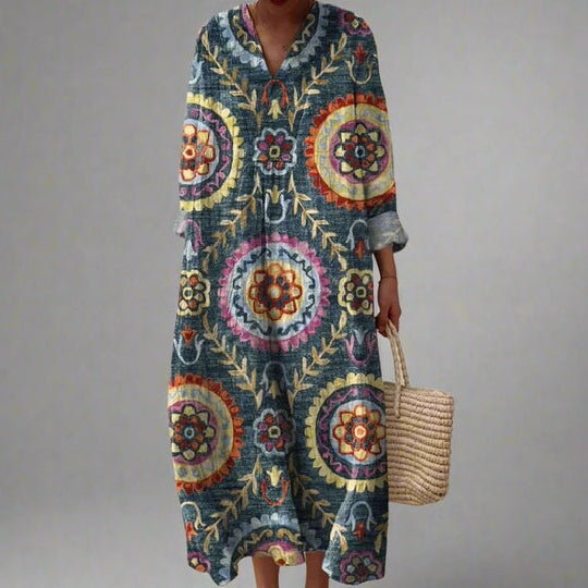 Ruby | Mandala Pattern Chic Dress