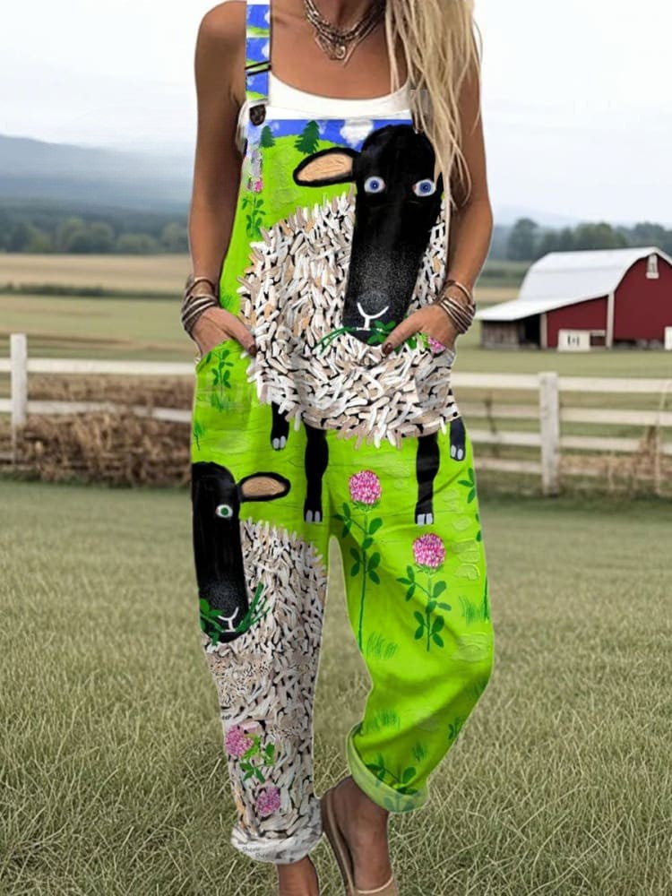 Vintage Colorful Jumpsuit