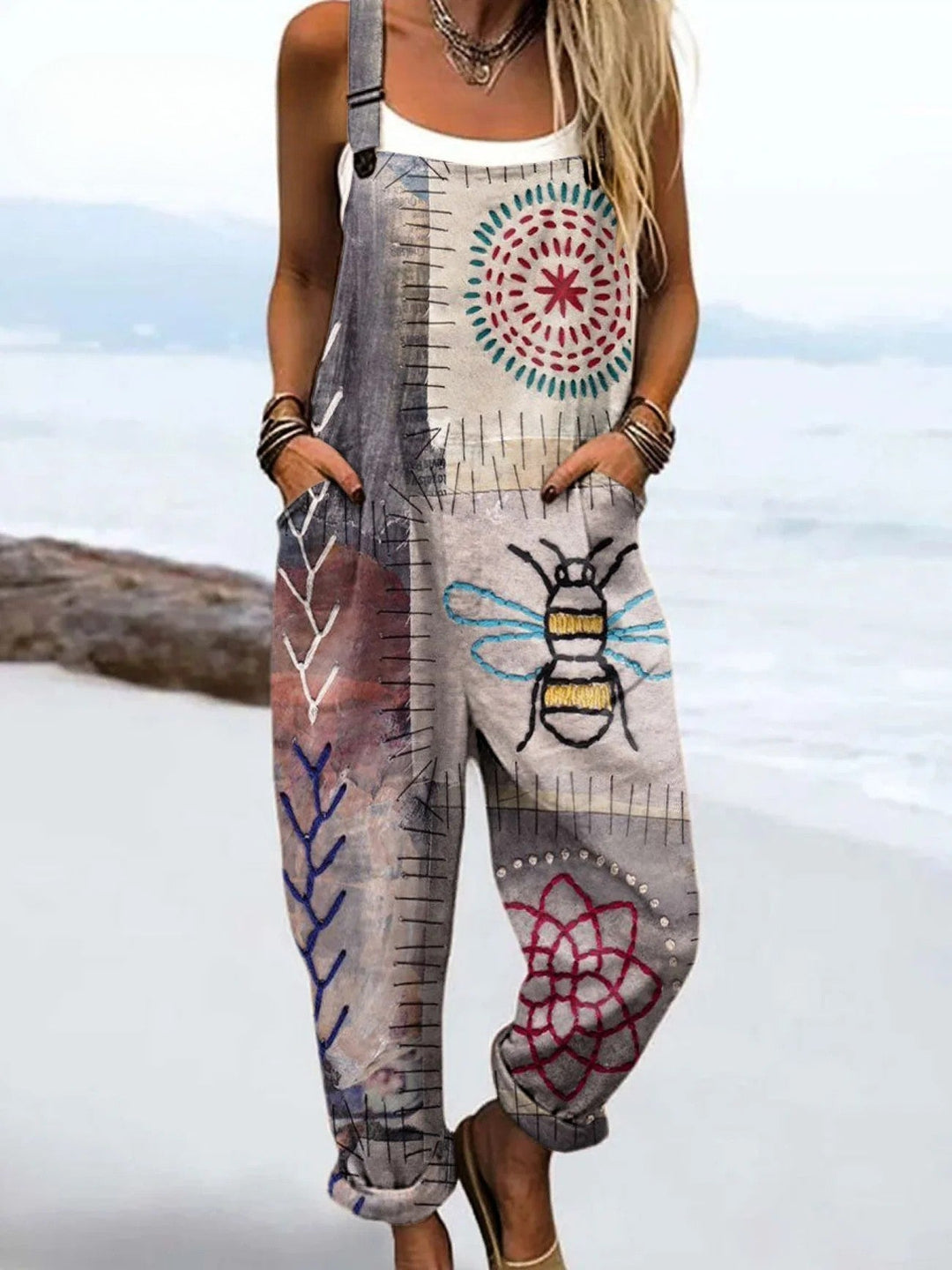 Vintage Colorful Jumpsuit