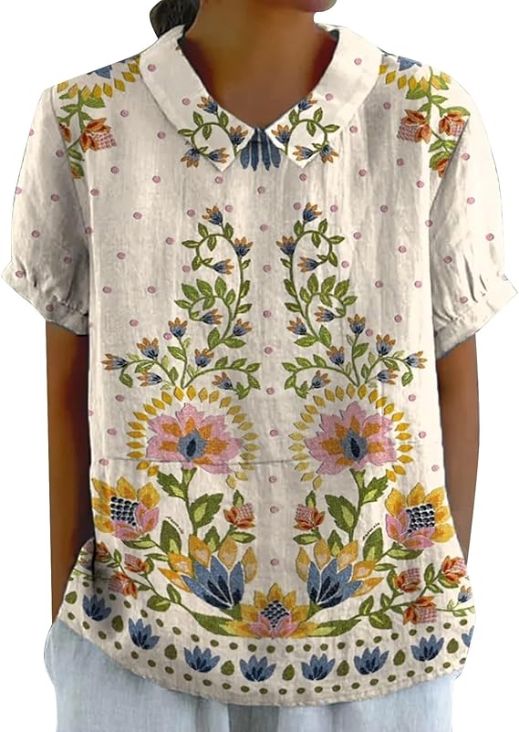 Vintage Colorful Blouse