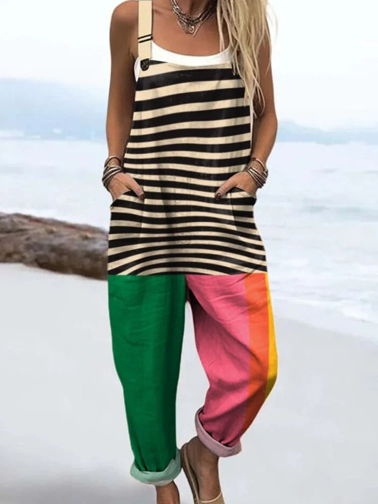 Vintage Colorful Jumpsuit