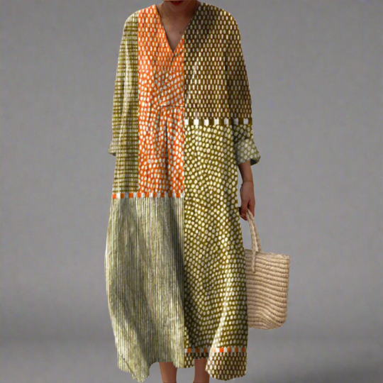 Emily | Earth Tone Chic Dress