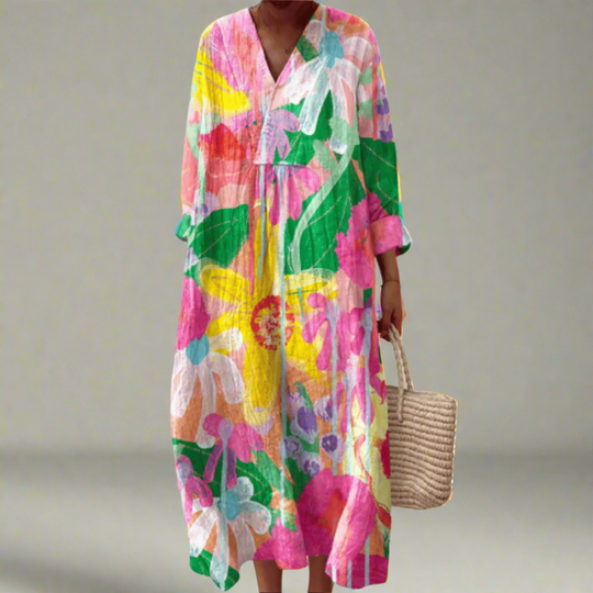 Ella | Watercolour Floral Chic Dress