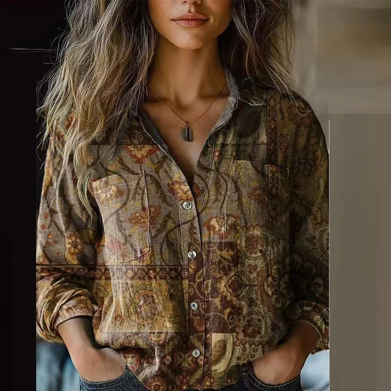 Xavina - Bohemian Vintage Blouse