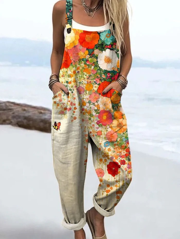 Vintage Colorful Jumpsuit