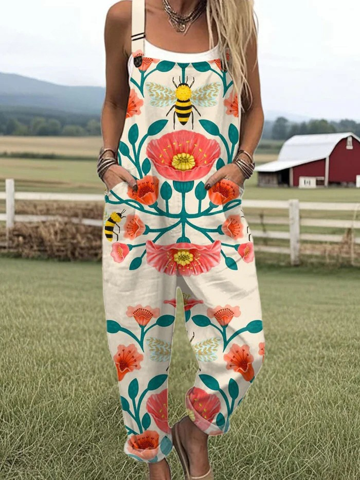 Vintage Colorful Jumpsuit