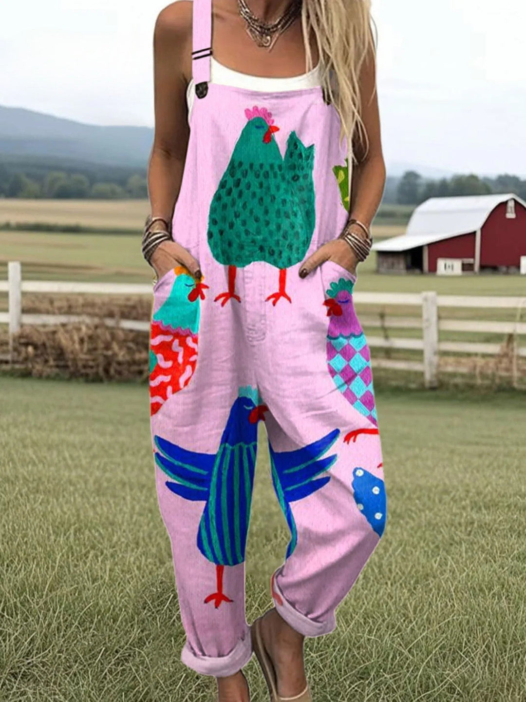 Vintage Colorful Jumpsuit