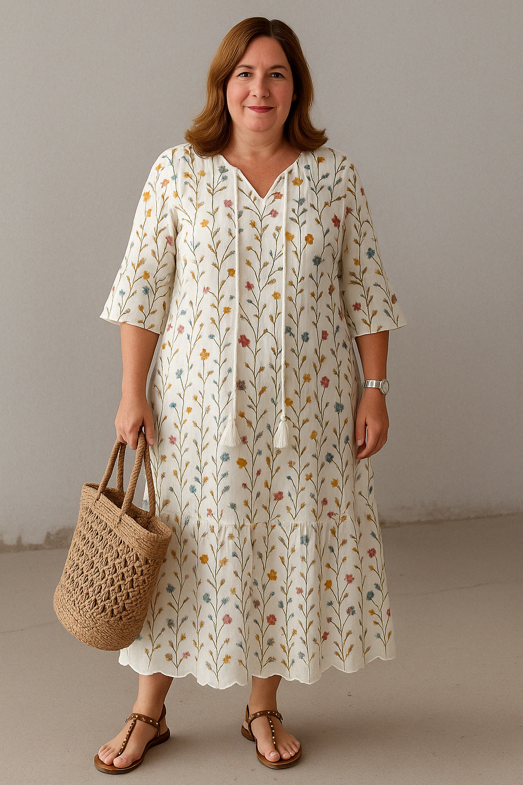 The Maia | Boho Tummy Coverage Dress