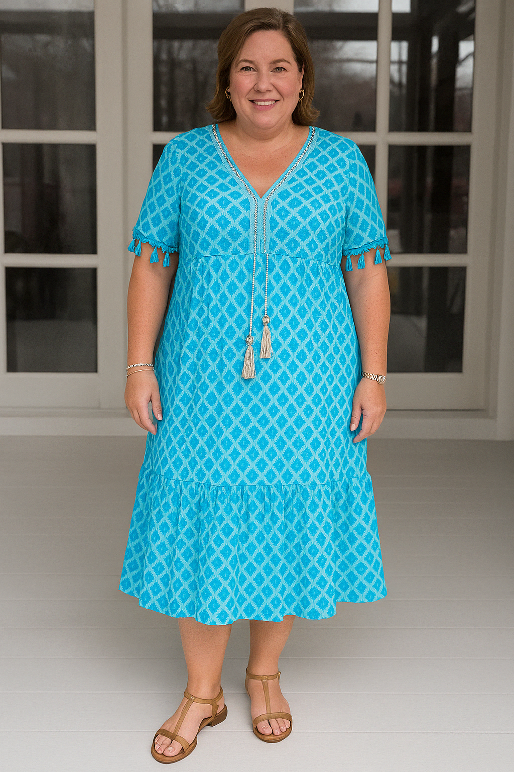 The Nada | V-Neck Tummy Covering Dress