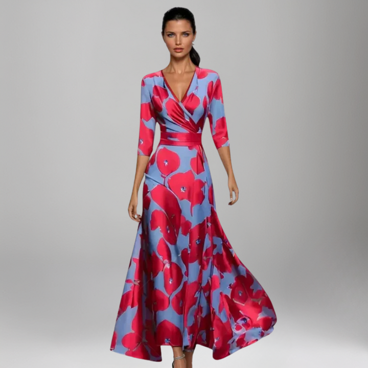 The Valentina Wrap Maxi Dress