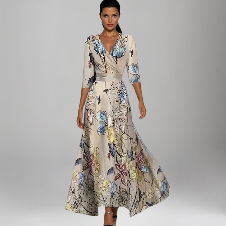 The Valentina Wrap Maxi Dress