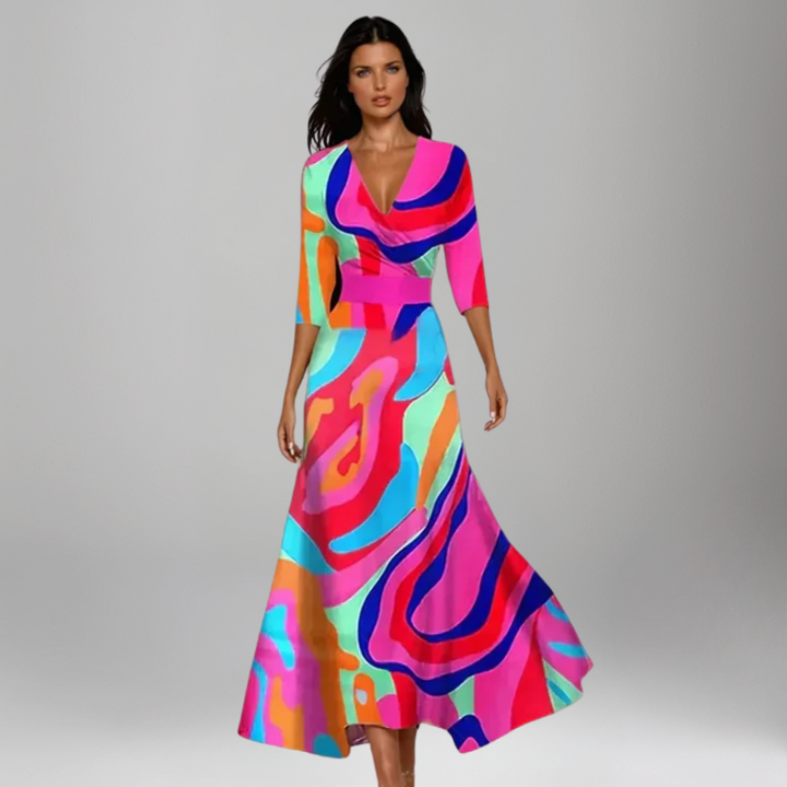 The Valentina Wrap Maxi Dress