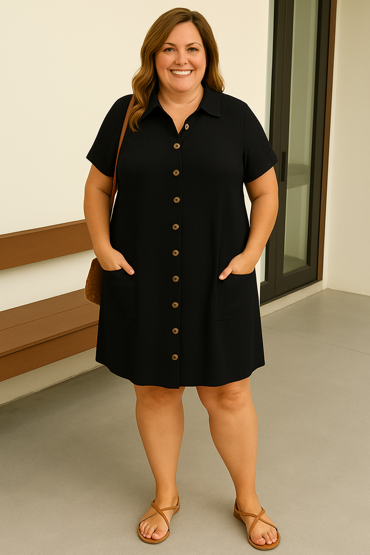 The Sofia Button Dress