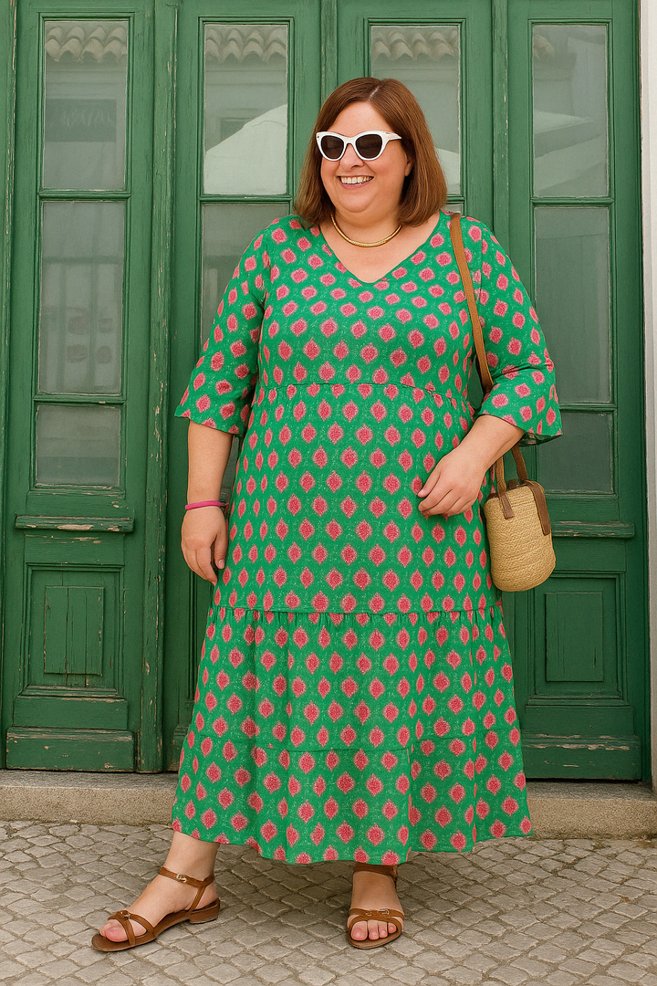 The Zaria | Bohemian Long Tummy Covering Dress