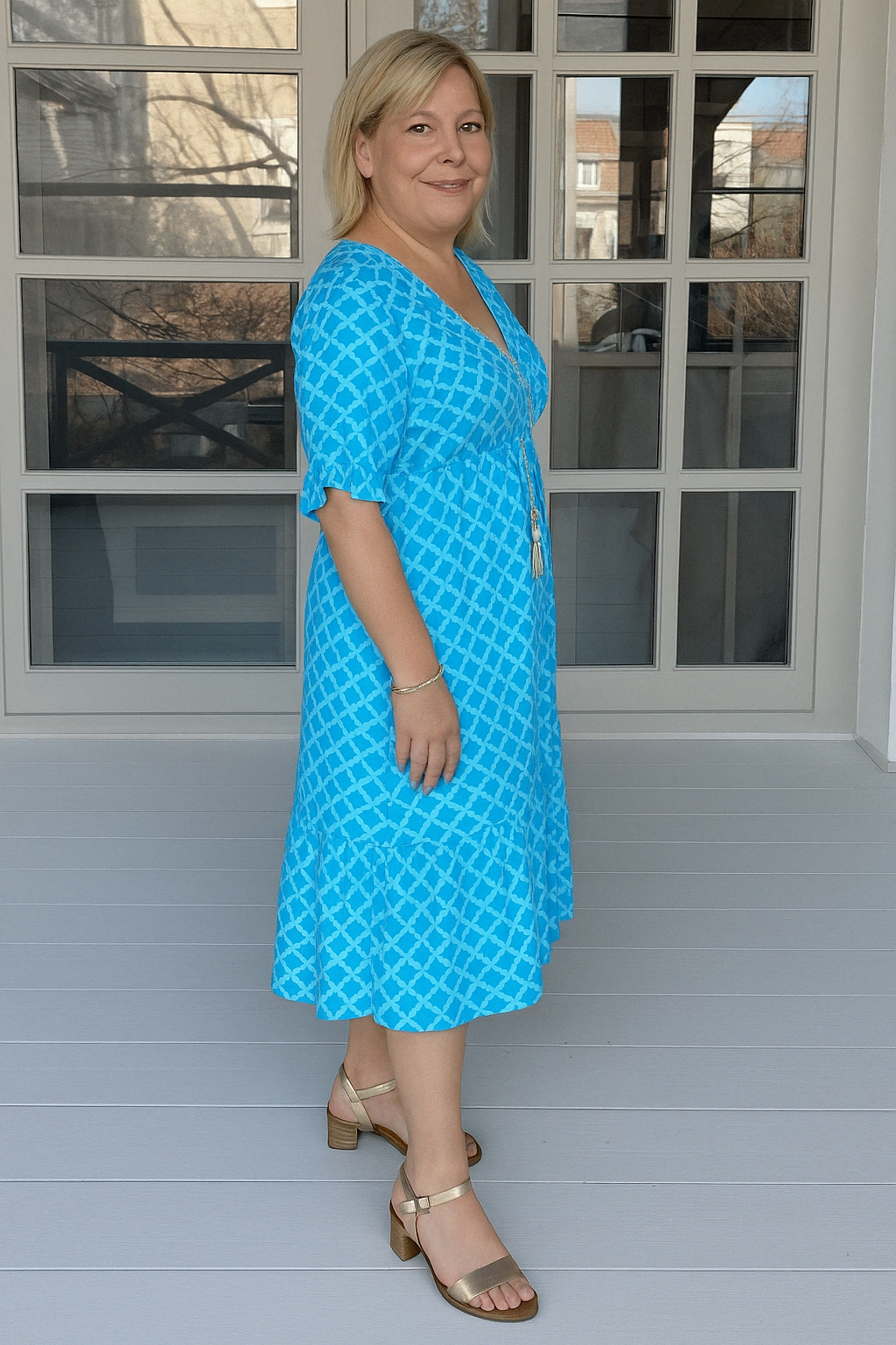 The Nada | V-Neck Tummy Covering Dress