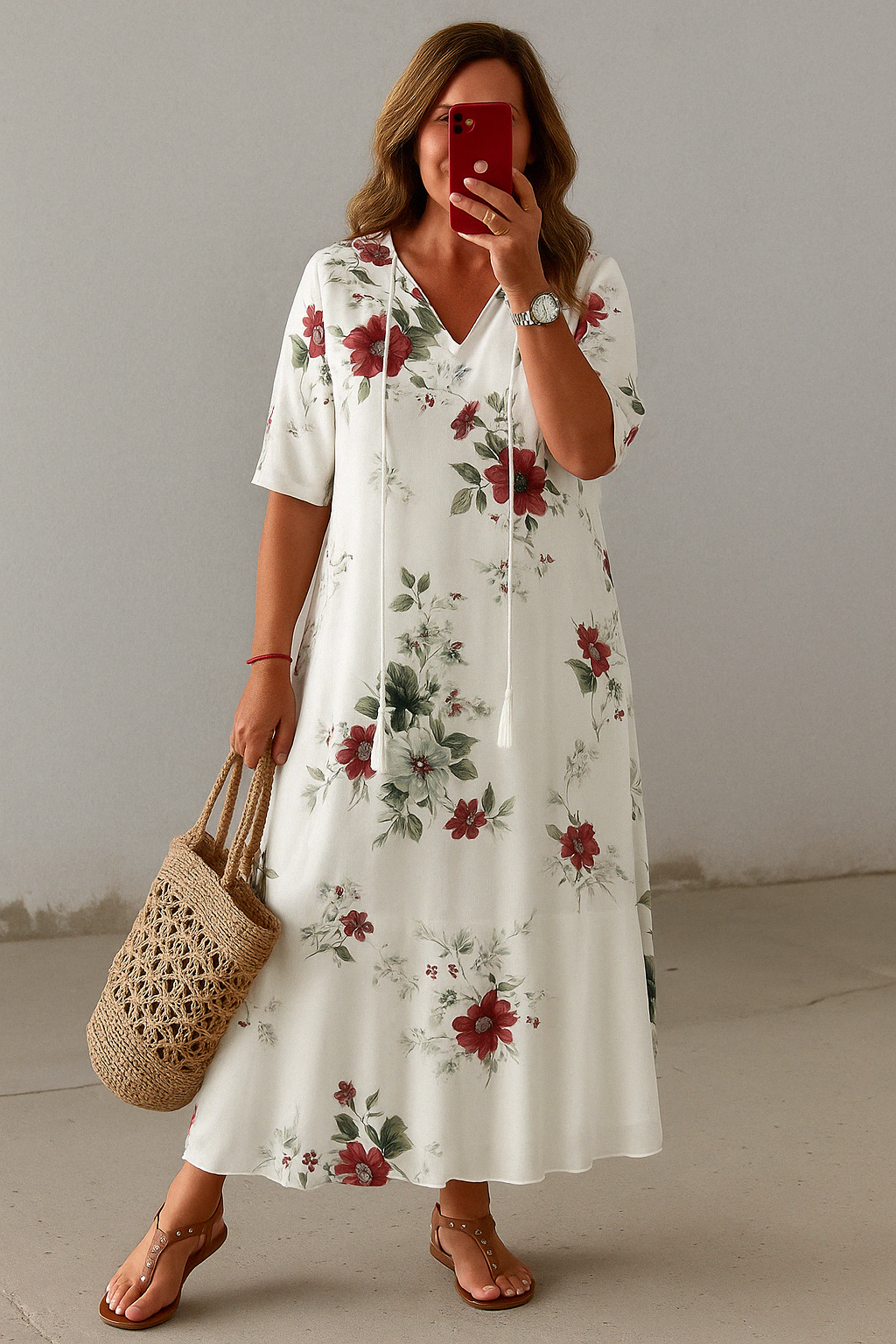 The Maia | Boho Tummy Coverage Dress