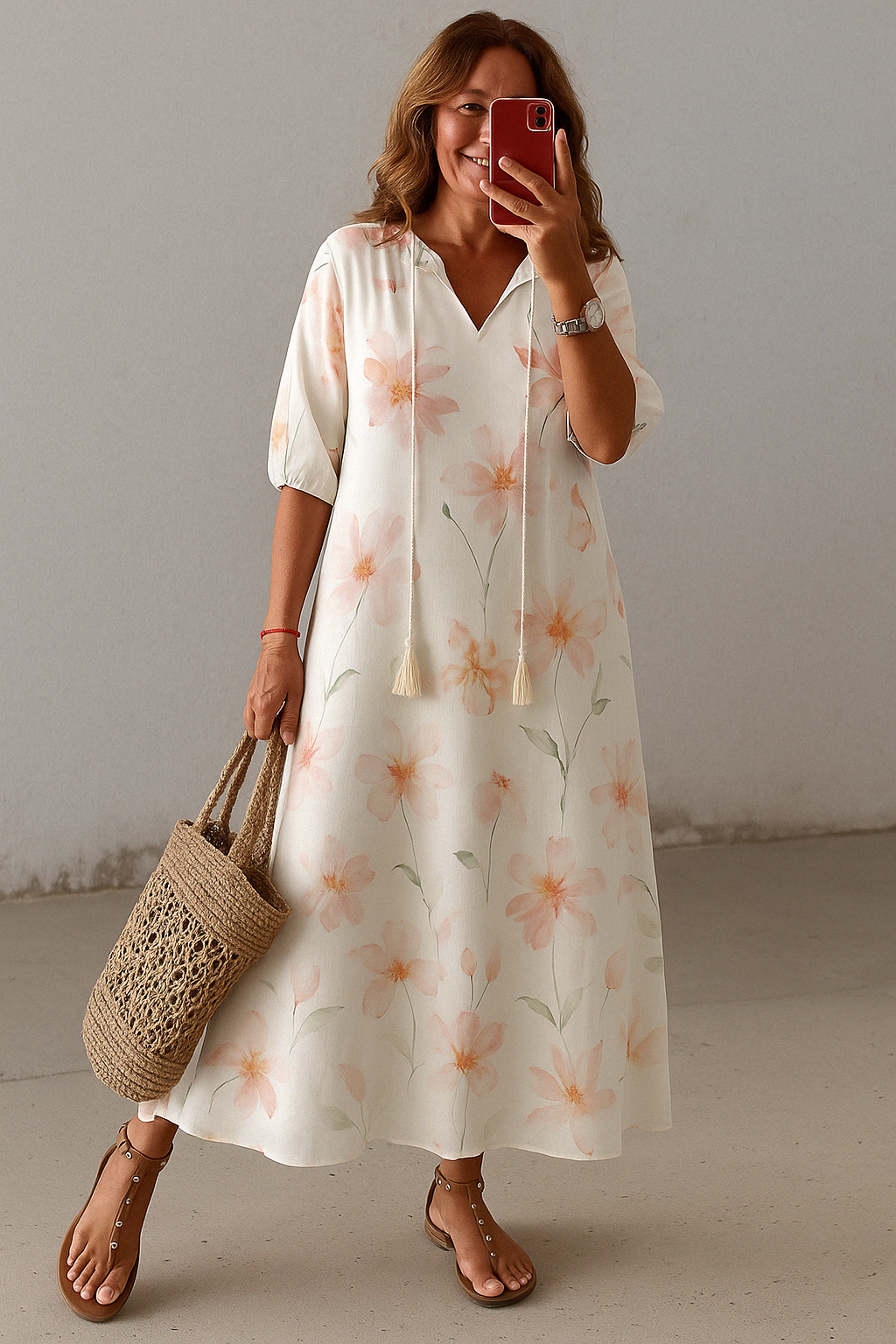 The Maia | Boho Tummy Coverage Dress