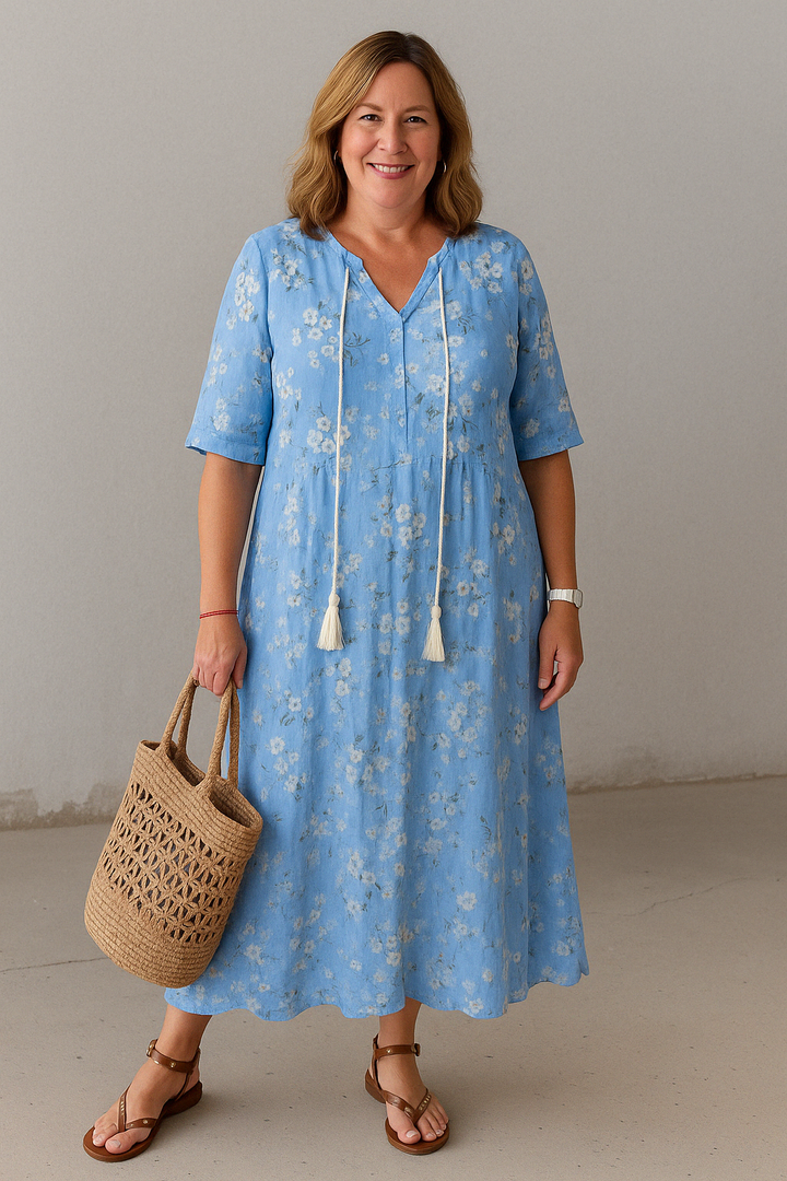 The Maia | Boho Tummy Coverage Dress
