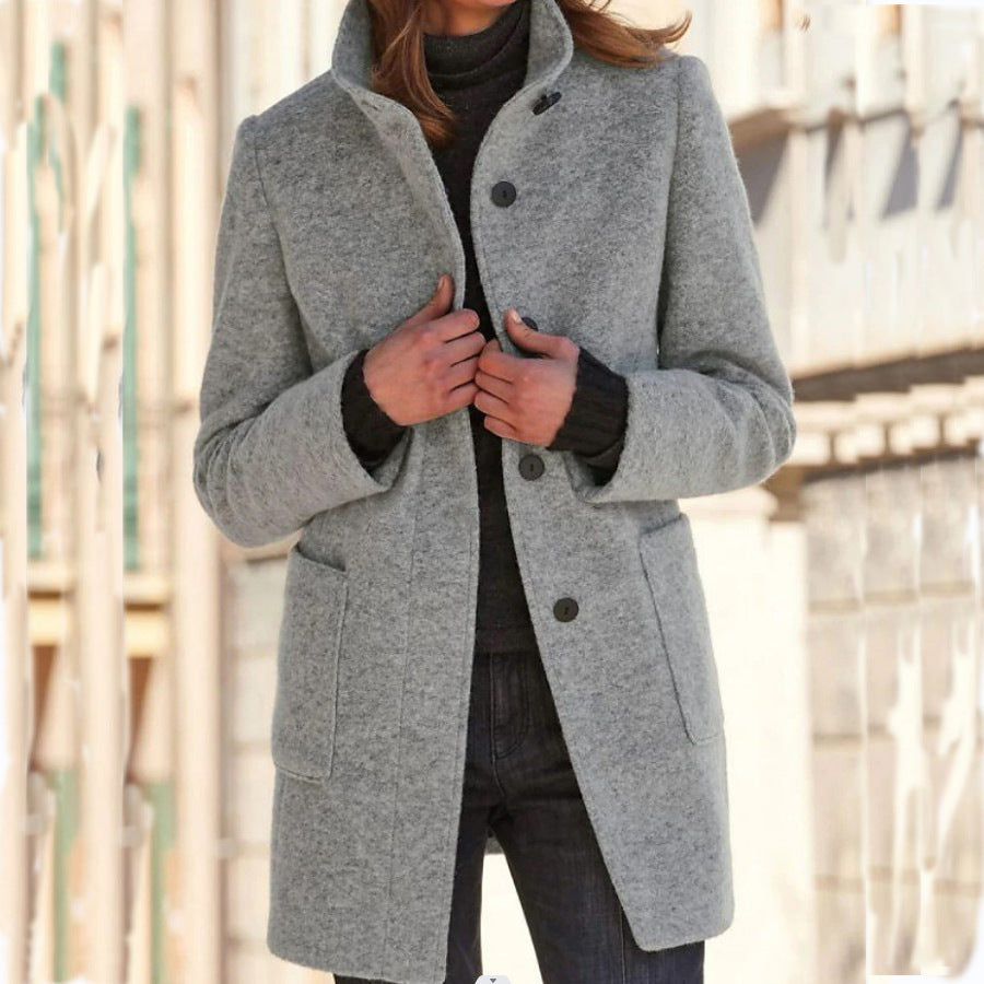 Amelia | Classic Button Coat