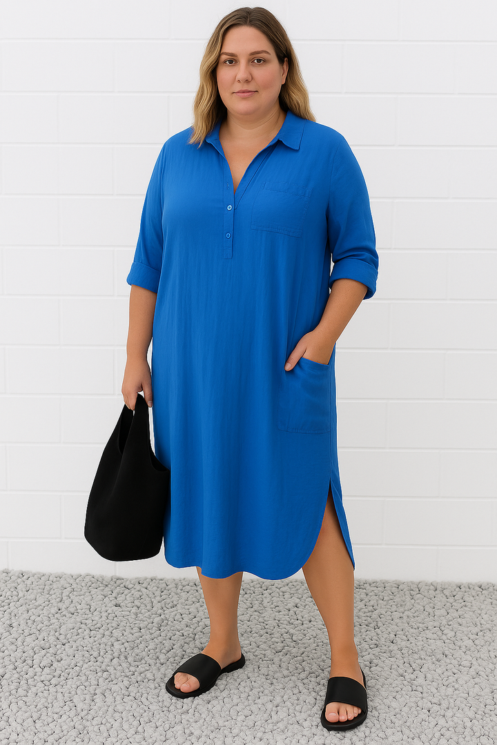 The Zara Half-Button Dress