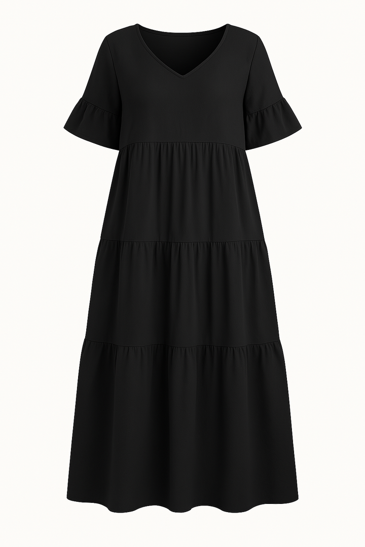 The Florence V-Neck Drape Dress