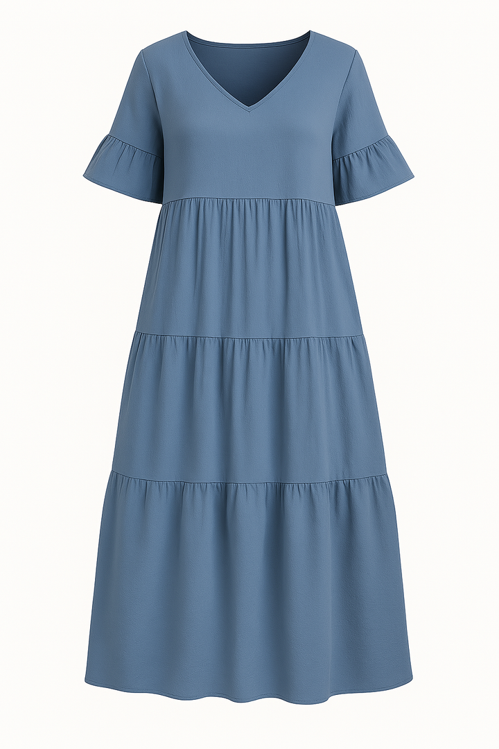 The Florence V-Neck Drape Dress