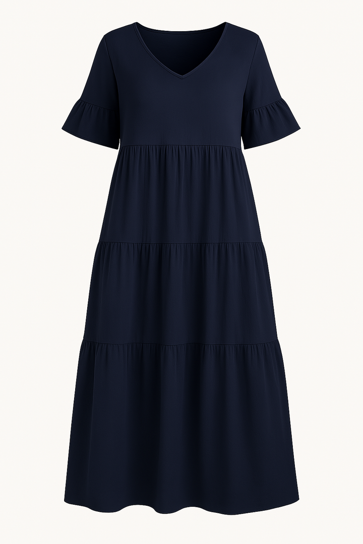 The Florence V-Neck Drape Dress