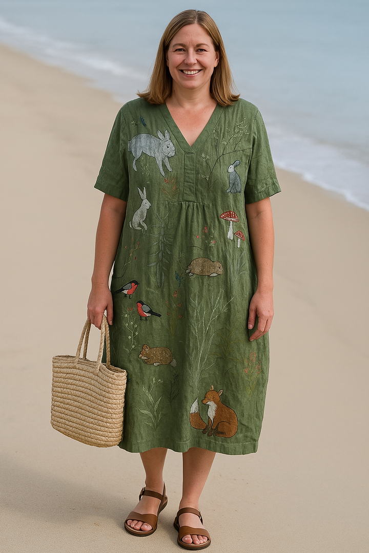 The Liana  | Floral Tummy Covering Dress