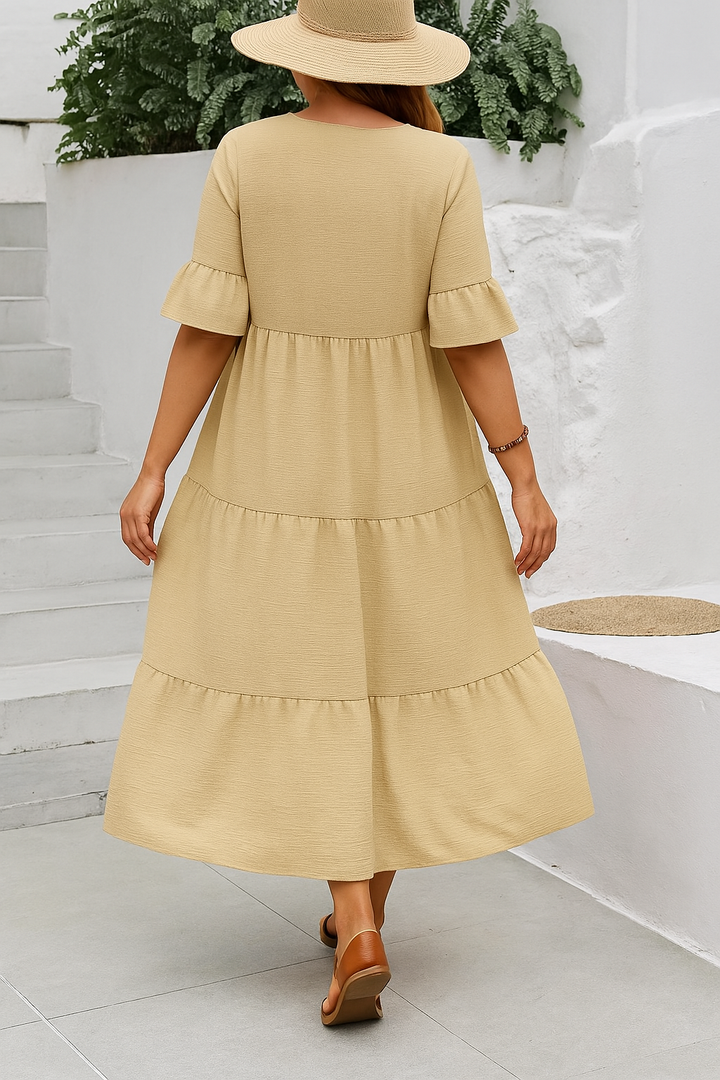 The Florence V-Neck Drape Dress