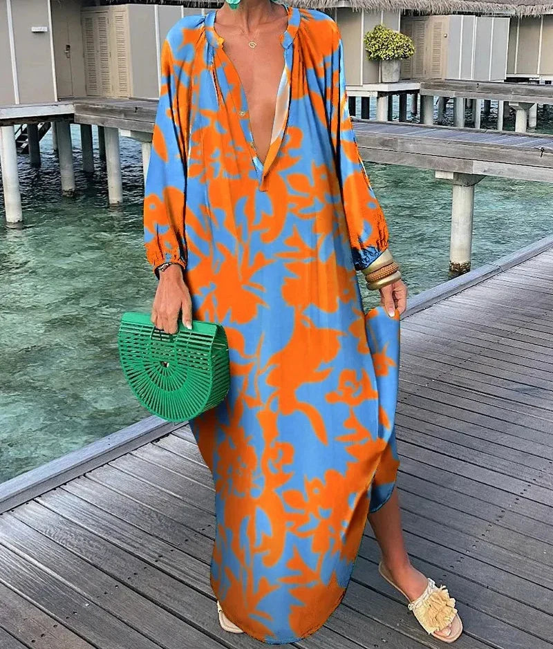 The Kaia Swirl Tummy Covering Dress