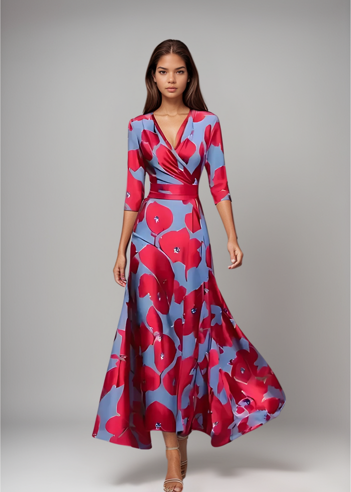 The Valentina Wrap Maxi Dress