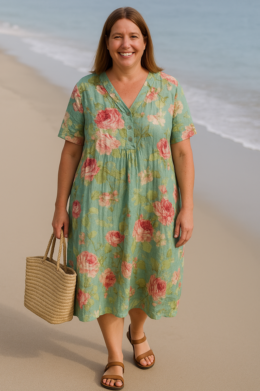 The Liana  | Floral Tummy Covering Dress