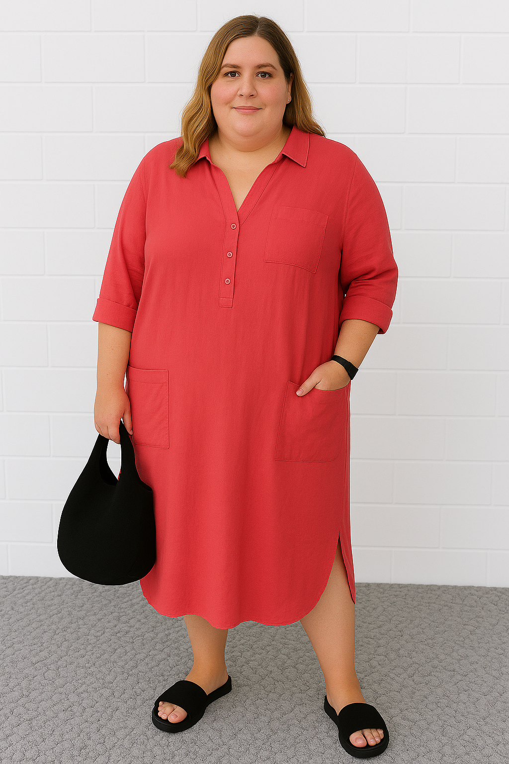 The Zara Half-Button Dress