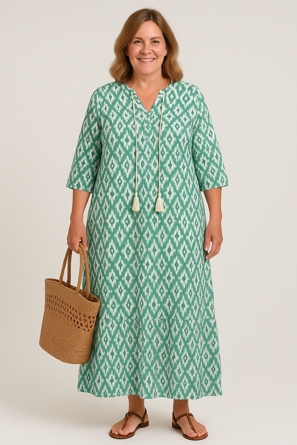The Maia | Boho Tummy Coverage Dress