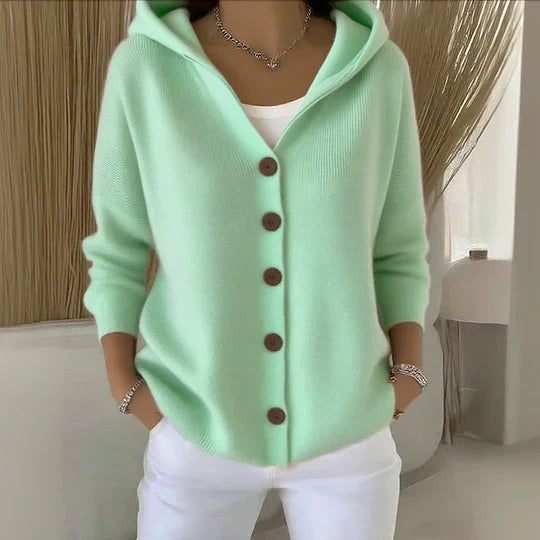 Sophia | Plain Retro Cardigan