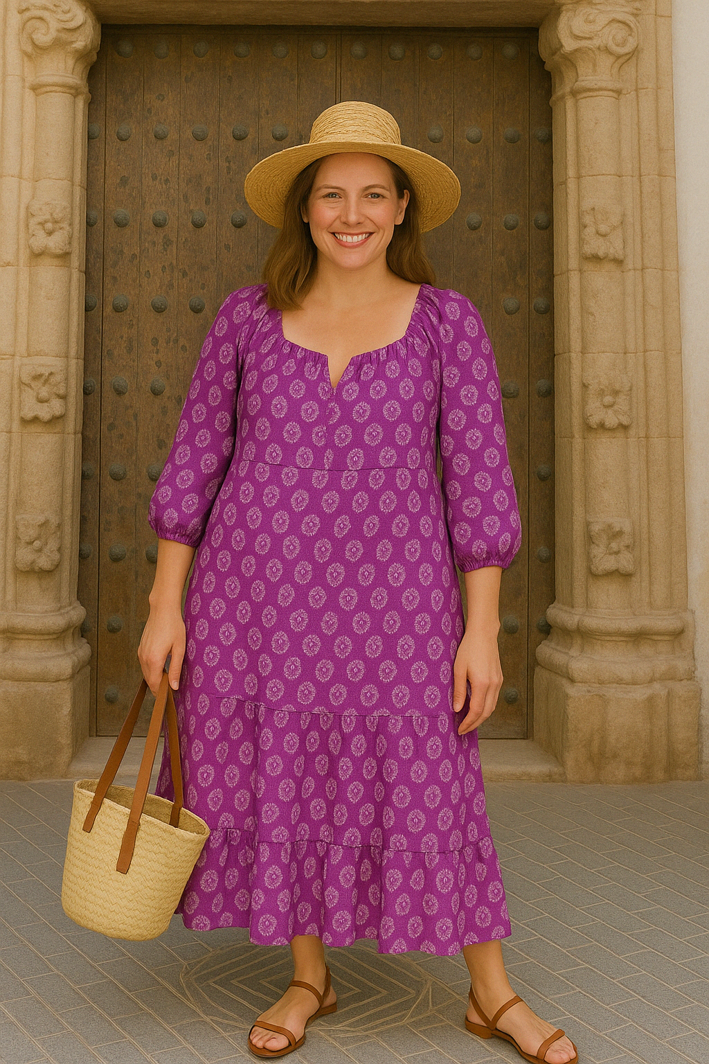The Zaria | Bohemian Long Tummy Covering Dress