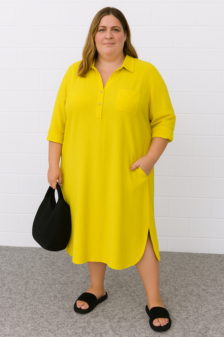 The Zara Half-Button Dress