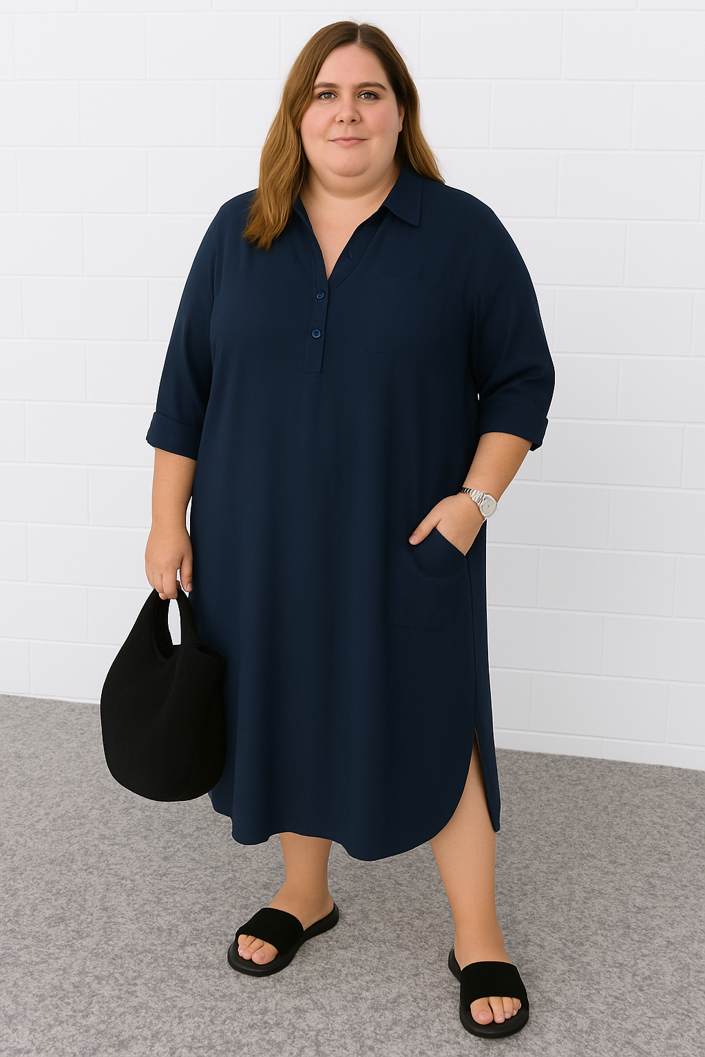 The Zara Half-Button Dress